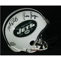 Rex Ryan and Mark Sanchez Signed Jets Mini-Helmet (GA)