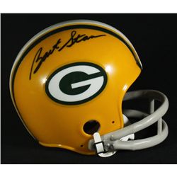 Bart Starr Signed Packers Mini-Helmet (GA COA)
