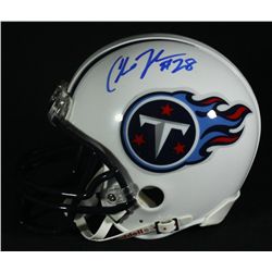Chris Johnson Signed Titans Mini-Helmet (GA COA)