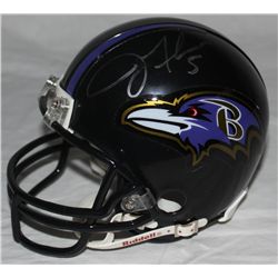 Joe Flacco Signed Ravens Mini-Helmet (GA COA)