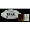 Image 2 : Santonio Holmes and Plaxico Burress Signed Jets Logo Football (GA COA)
