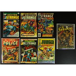 Lot of (7) Comic Books From 1950's & 1970's Including GI Joe & Dr. Strange
