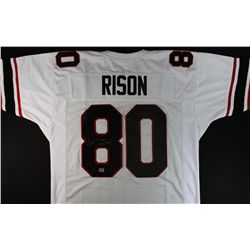 Andre Rison Signed Falcons Jersey: Inscribed "Bad Moon" (AAA COA)