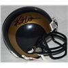 Image 1 : Kurt Warner Signed Rams Mini-Helmet (GA COA)
