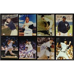 Lot of (16) Signed Yankees Photos: Blanchard, Bauer, Den, Boyer (JSA)
