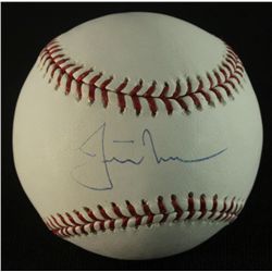 Justin Morneau Signed OML Baseball (Steiner COA)