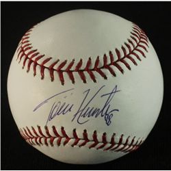 Torii Hunter Signed OML Baseball (Steiner COA)