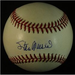 Stan Musial Signed ONL Baseball: PSA Graded 8 (PSA COA)