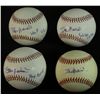 Image 1 : Lot of (4) Stan Musial Signed Baseballs: PSA Graded: With Inscriptions (Musial Hologram & PSA COA)
