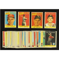 Lot of (52) Vintage Baseball Cards From 1958 Topps