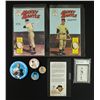 Image 1 : Lot of (7) Mickey Mantle Yankees Collectibles: Baseball Card, Comics, Buttons