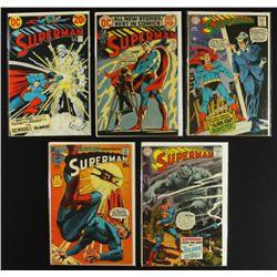 Lot of (5) Vintage Superman Comic Books From The 1960's & 1970's