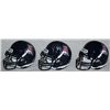 Image 1 : Lot of (3) Arizona Mini Helmets: (1) Signed by Mike Bell (Sports 4 Charities COA)