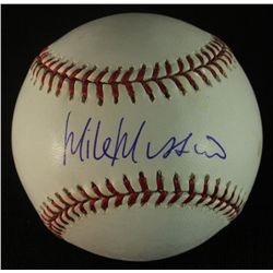 Mike Mussina Signed OML Baseball (Steiner COA)