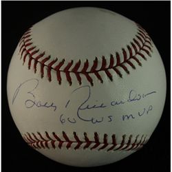 Bobby Richardson Signed OML Baseball: Inscribed "60 WS MVP" (Steiner COA)