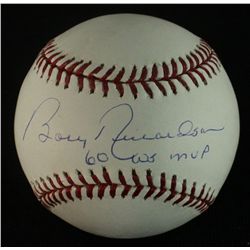 Bobby Richardson Signed OML Baseball: Inscribed "60 WS MVP" (Steiner COA)