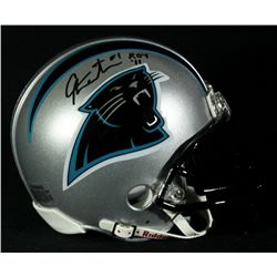 Cam Newton Signed Panthers Mini Helmet: Inscribed "ROY '11" (Newton Hologram)