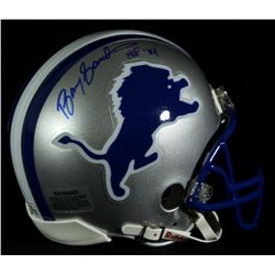 Barry Sanders Signed Lions Mini-Helmet: Inscribed "HOF 04" (Schwartz Sports)