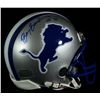 Image 1 : Barry Sanders Signed Lions Mini-Helmet: Inscribed "HOF 04" (Schwartz Sports)