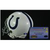 Image 2 : Peyton Manning Signed Colts Mini Helmet (Mounted Memories COA)