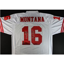 Joe Montana & Jerry Rice Signed & Inscribed 49ers Jersey (Rice & Montana Holograms)