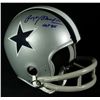Image 1 : Roger Staubach Signed Cowboys Mini Helmet: Inscribed "HOF 85" (Mounted Memories COA)