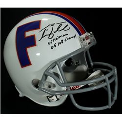 Tim Tebow Signed Florida Gators Full-Size Helmet: 2 Inscriptions (Tebow COA)