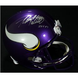 Adrian Peterson Signed Full-Size Vikings Helmet: Inscribed "ROY 07" (Peterson Hologram)