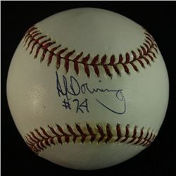 Al Downing Signed ONL Baseball (AR COA)