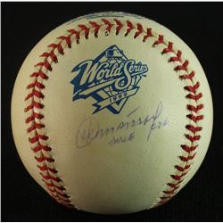 Orlando Hernandez Signed 1999 World Series Baseball: Inscribed "Duke" (Tracercode COA)