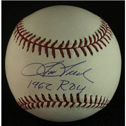 Tom Tresh Signed OML Baseball: Inscribed "1962 ROY" (AR COA)