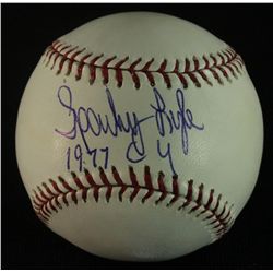 Sparky Lyle Signed OML Baseball: Inscribed "1977 CY" (AR COA)