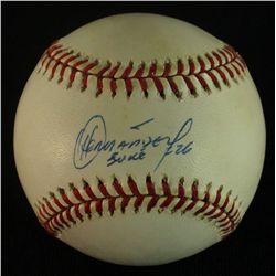 Orlando Hernandez Signed OAL Baseball: Inscribed "Duke" (Tracercode COA)