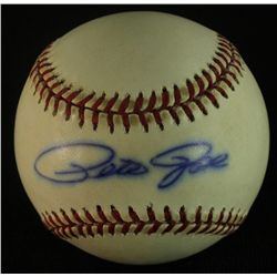 Pete Rose Signed ONL Baseball (Tracercode COA)