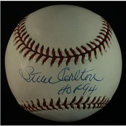 Steve Carlton Signed ONL Baseball: Inscribed "HOF 94" (MLB Hologram)