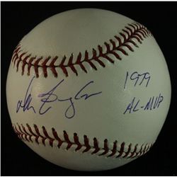 Don Baylor Signed OML Baseball: Inscribed "1979 AL MVP" (AR COA)