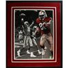 Image 1 : Jerry Rice Signed 49ers 21x25 Custom Matted Piece (Rice Hologram)