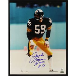 Jack Ham Signed Steelers 11x14 Photo: "HOF 88" (Tracercode COA & AR COA)