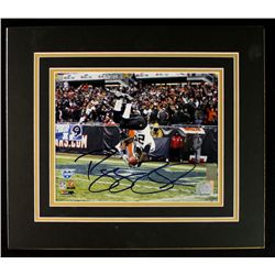 Reggie Bush Signed Saints 15x13 Custom Matted Piece (Bush Hologram)