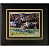 Image 1 : Reggie Bush Signed Saints 15x13 Custom Matted Piece (Bush Hologram)