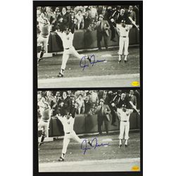 Lot of (2) Chris Chambliss Yankees 8x10 Photos (Tracercode COA)