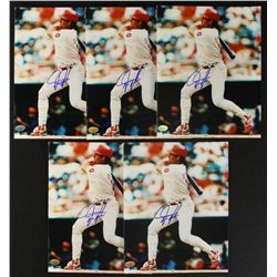 Lot of (2) Darren Daulton Phillies 8x10 Photos (Tracercode COA)