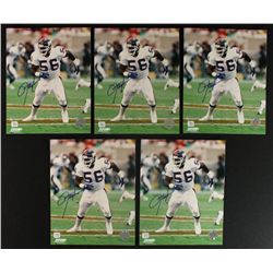Lot of (5) Lawrence Taylor Giants 8x10 Photos (AR & MAB COA)