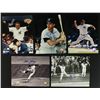 Image 1 : Lot of (5) Signed Yankees Legend Photos with Roger Clemens, Goose Gossage, Doc Gooden (COA)