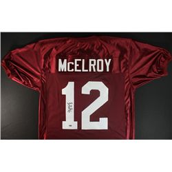 Greg McElroy Signed Alabama Jersey (McElroy Hologram)