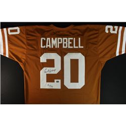Earl Campbell Signed Longhorns Jersey: Inscribed "HT 77" (AAA COA)