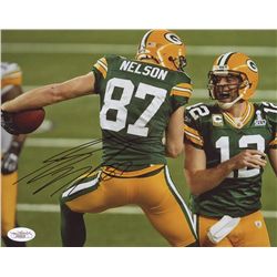 Jordy Nelson Signed Packers 8x10 Photo (JSA COA)