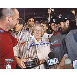 Johnny Pesky Signed Red Sox 8x10 Photo (GA COA)