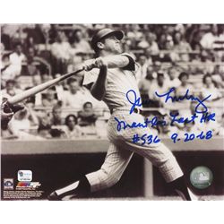 Jim Lonborg Signed Mickey Mantle 8x10 Photo: Inscribed "Mantle's Last HR #536 9-20-68" (GA COA)