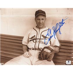 Enos Slaughter Signed Cardinals 8x10 Photo (GA COA)